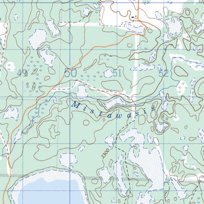 Natural Resources Canada Mistawasis Lake, SK (073G03 CanMatrix) digital map