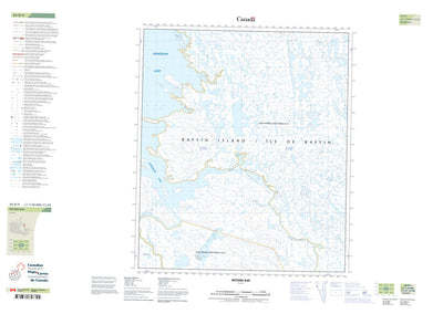 Natural Resources Canada Miterk Bay (026D09 CanTopo) digital map