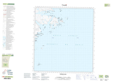 Natural Resources Canada Morris Island (025I08 CanTopo) digital map