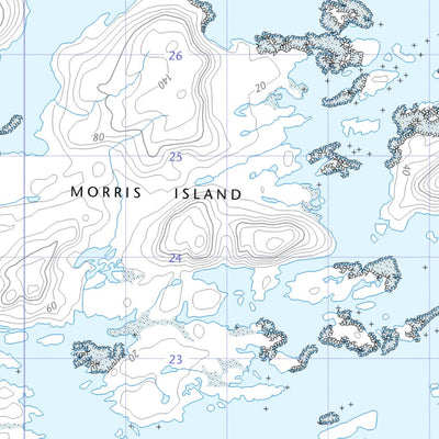 Natural Resources Canada Morris Island (025I08 CanTopo) digital map