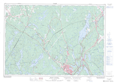 Natural Resources Canada Mount Uniacke, NS (011D13 CanMatrix) digital map
