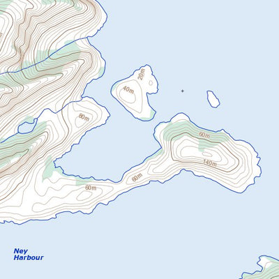 Natural Resources Canada Ney Harbour (025J14 Toporama) digital map