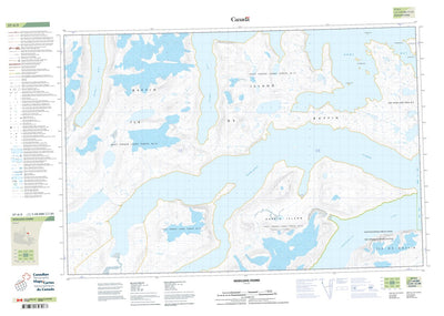 Natural Resources Canada Nudlung Fiord (027A05 CanTopo) digital map