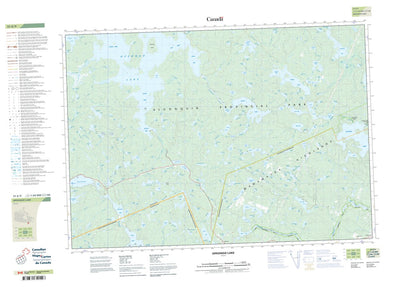 Natural Resources Canada Opeongo Lake, ON (031E09 CanTopo) digital map