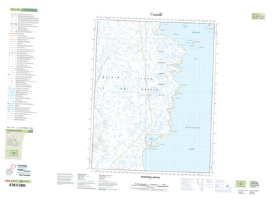 Natural Resources Canada Paakitok Lagoon (026L14 CanTopo) digital map