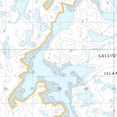 Natural Resources Canada Palmated Bay, NU (046K07 CanTopo) digital map