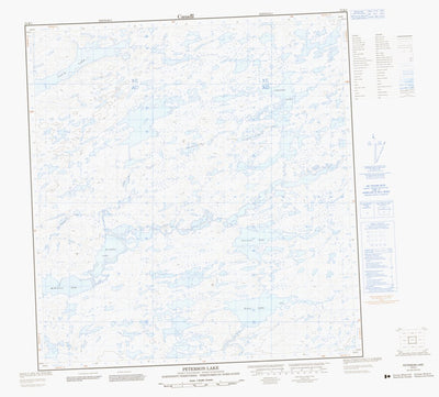 Natural Resources Canada Peterson Lake, NT (075K01 CanMatrix) digital map