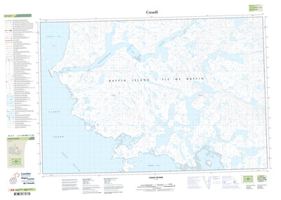 Natural Resources Canada Point Peters (037A07 CanTopo) digital map