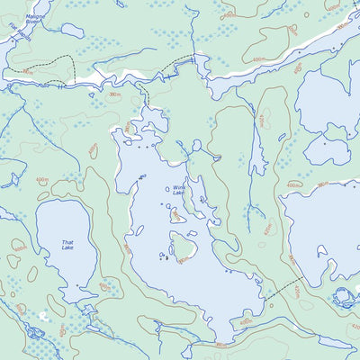 Natural Resources Canada Poohbah Lake, ON (052B05 Toporama) digital map