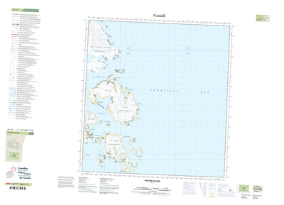Natural Resources Canada Potter Island (025I04 CanTopo) digital map