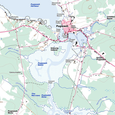 Natural Resources Canada Pugwash, NS (011E13 Toporama) digital map