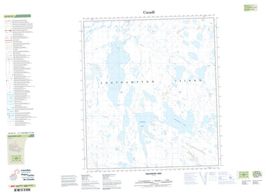Natural Resources Canada Qalunilik Lake (045N14 CanTopo) digital map