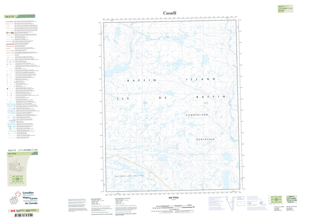 Canadian Ranger Map Table Ranger River (026J13 CanTopo) Map by Natural Resources Canada | Avenza Maps