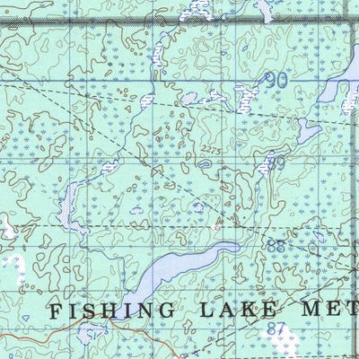 Natural Resources Canada Reita Lake, AB (073L01 CanMatrix) digital map