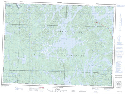 Natural Resources Canada Réservoir Dozois, QC (031N06 CanMatrix) digital map