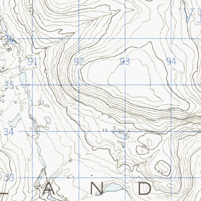 Natural Resources Canada Rimrock Lake East, NU (037E12 CanMatrix) digital map