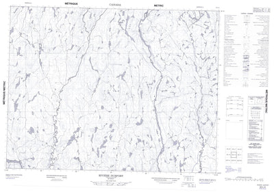 Natural Resources Canada Rivière Durfort, QC (022L02 CanMatrix) digital map