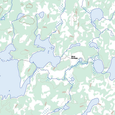 Natural Resources Canada Robson Lake, MB (053K03 Toporama) digital map