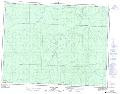 Natural Resources Canada Roche Lake, ON (042G04 CanMatrix) digital map