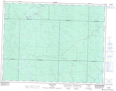 Natural Resources Canada Rock River, ON (042G06 CanMatrix) digital map