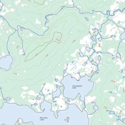 Natural Resources Canada Rusnak Lake, MB (064H09 Toporama) digital map