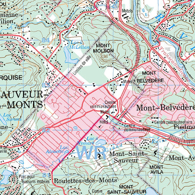 Natural Resources Canada Saint-Sauveur-Des-Monts, QC (031G16 CanMatrix) digital map