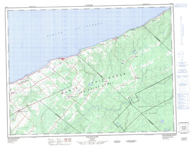 Natural Resources Canada Sainte-Félicité, QC (022B14 CanMatrix) digital map