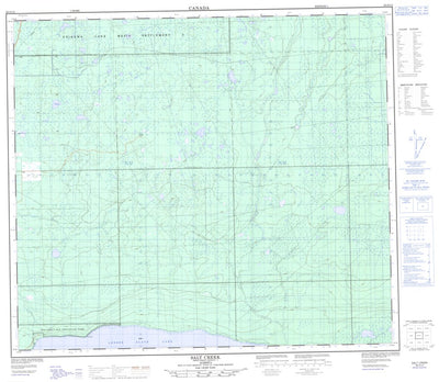 Natural Resources Canada Salt Creek, AB (083O12 CanMatrix) digital map