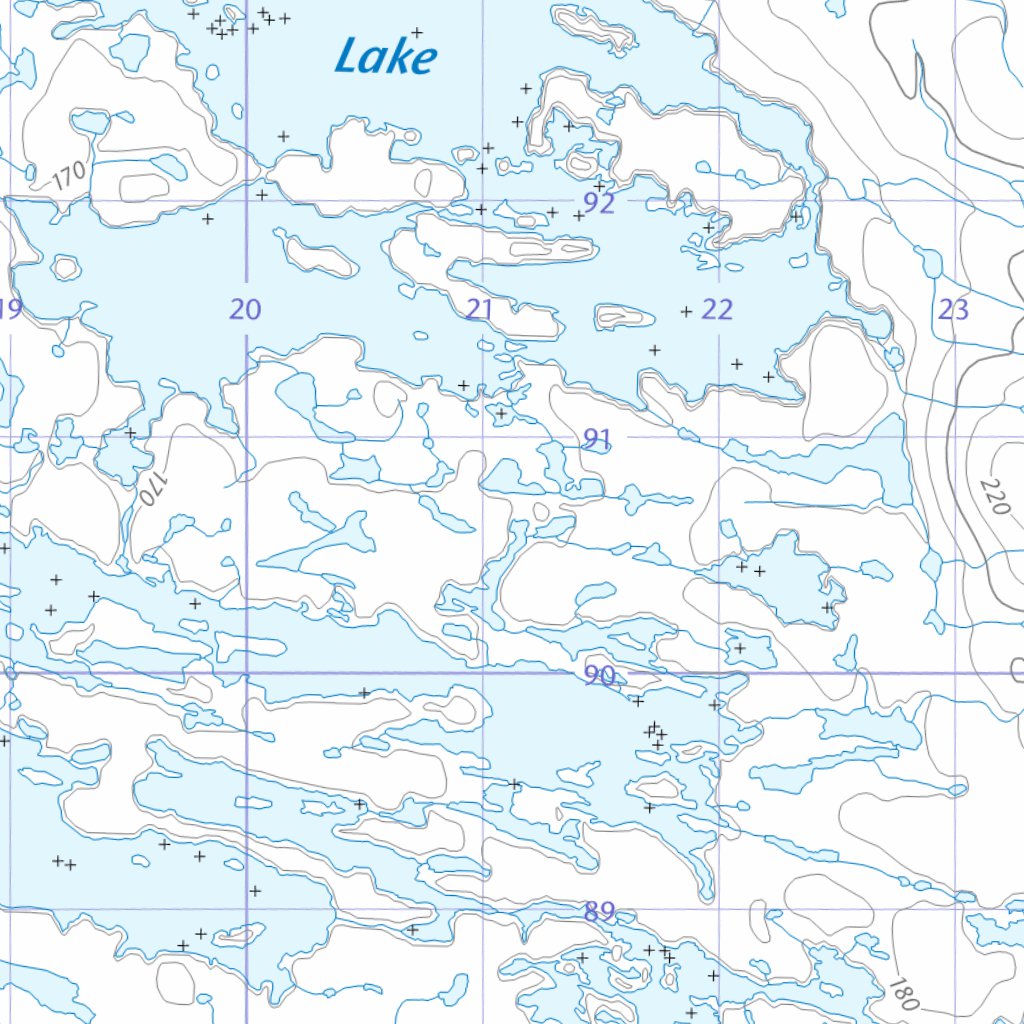 Scarps Map Scarp Lake (036C15 CanTopo) Map by Natural Resources Canada | Avenza Maps
