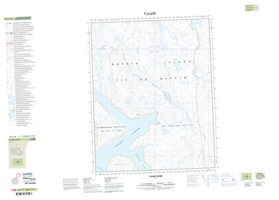Natural Resources Canada Shark Fiord (026J10 CanTopo) digital map