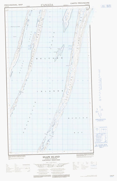 Natural Resources Canada Snape Island East, NU (033M14 CanMatrix) digital map