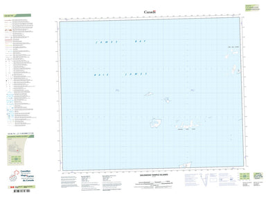 Natural Resources Canada Solomons Temple Islands (033D14 CanTopo) digital map