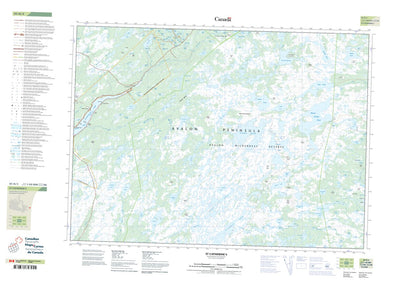 Natural Resources Canada St. Catherine's, NL (001N03 CanTopo) digital map
