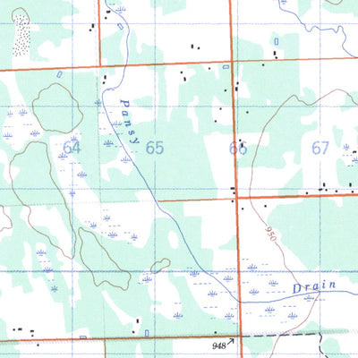 Natural Resources Canada St. Malo, MB (062H07 CanMatrix) digital map