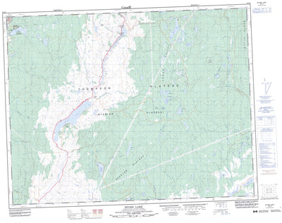 Natural Resources Canada Stump Lake, BC (092I08 CanMatrix) digital map