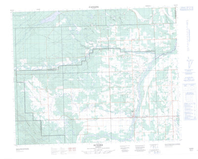 Natural Resources Canada Sundre, AB (082O15 CanMatrix) digital map