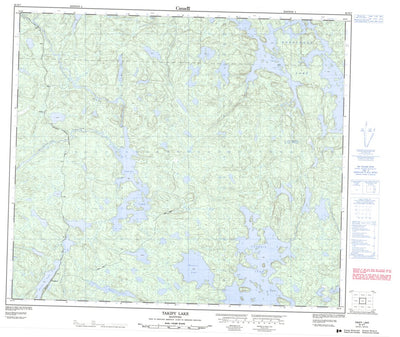 Natural Resources Canada Takipy Lake, MB (063N07 CanMatrix) digital map