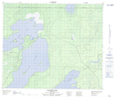 Natural Resources Canada Talbot Lake, MB (063J04 CanMatrix) digital map