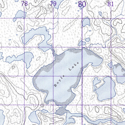 Natural Resources Canada Thainka Lake East, NT (074N13 CanMatrix) digital map