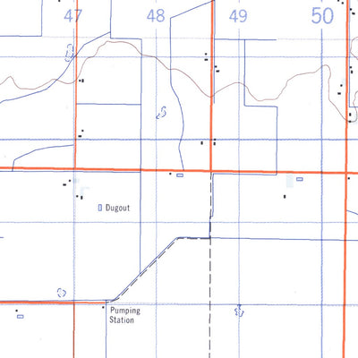 Natural Resources Canada Tilley, AB (072L05 CanMatrix) digital map