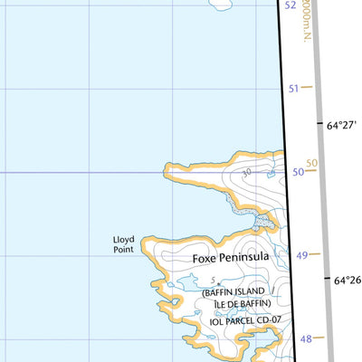 Natural Resources Canada Trinity Islands (036D08 CanTopo) digital map