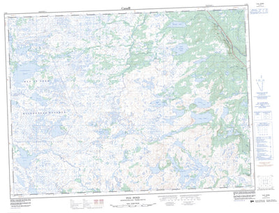 Natural Resources Canada Tug Pond, NL (002D01 CanMatrix) digital map