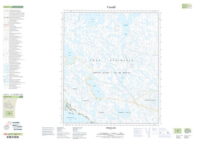 Natural Resources Canada Tuksha Lake (036B11 CanTopo) digital map