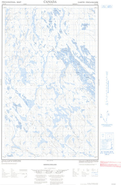 Natural Resources Canada Unnamed East, NL (013D14 CanMatrix) digital map