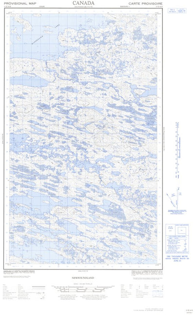 Natural Resources Canada Unnamed East, NL (013E14 CanMatrix) digital map