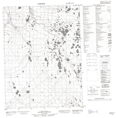 Natural Resources Canada Unnamed, NT (106N14 CanMatrix) digital map