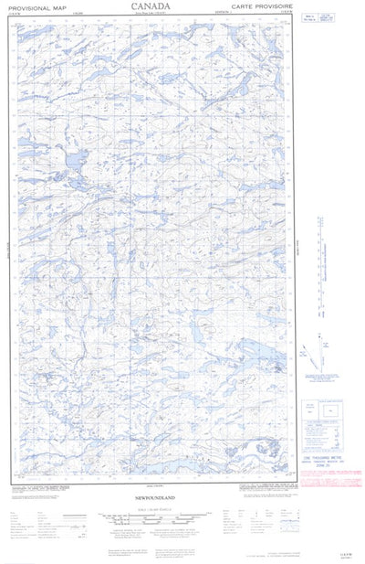 Natural Resources Canada Unnamed West, NL (013E09 CanMatrix) digital map