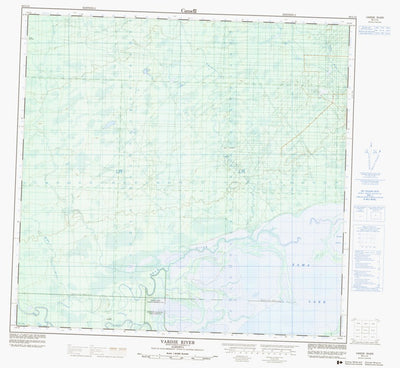 Natural Resources Canada Vardie River, AB (084L14 CanMatrix) digital map