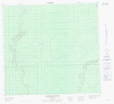 Natural Resources Canada Wabasca River, AB (084J03 CanMatrix) digital map