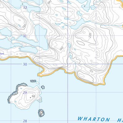 Natural Resources Canada Wharton Harbour, NU (025M05 CanTopo) digital map